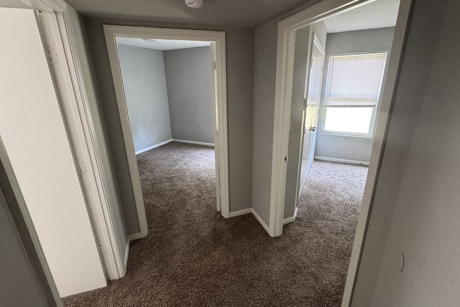 Third bedroom viewed from the hallway
